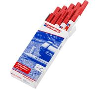 Rotulador edding punta fibra 751 rojo punta redonda 1-2 mm