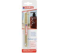 Edding 751/1-053 - Blíster con 1 Rotulador Permanente Tinta Opaca Brillante - Oro
