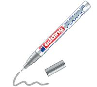 edding 751 - 1 Marcador de Tinta Opaca Brillante - Plata (Metálico) - Punta Redonda 1-2mm