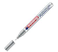 edding Marcador 751 – Tinta opaca brillante – Punta redonda 1-2 mm – Plata (metálico)