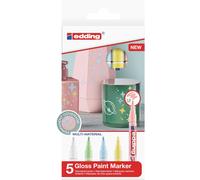 Edding 751 Marcador de Pintura 5er-Set Colores Pastel Creative Brillante 1-2mm