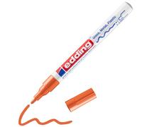 edding Rotulador 751 – Tinta opaca brillante permanente, punta redonda 1-2 mm – Naranja