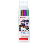 Edding 751 marcador de tinta opaca brillante - oro, verde, rosa (metá