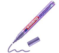 edding Rotulador 751 – tinta opaca brillante, punta redonda 1-2 mm – violeta metálico permanente