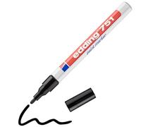 edding Rotulador 751 tinta opaca - punta redonda 1-2 mm - negro - permanente - 1 rotulador