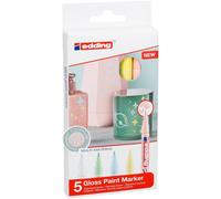 Edding 751 marcador permanente punta redonda azul, verde, rosa, blanco