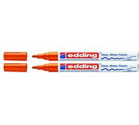 Edding 751 Marqueur peinture Pointe M, orange, Doppelpack