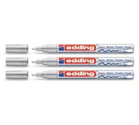 Edding 751 - Rotulador de pintura, aprox. 1,0-2,0 mm, plateado