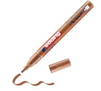 edding 753 marcador de tinta opaca brillante para caligrafía - cobre - x1 - punta caligrafía 1-2,5 mm - vidrio, piedra, plástico, papel - resistente al agua, opaco - bullet journal, escritura a mano