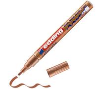 edding 753 marcador de tinta opaca brillante para caligrafía - cobre - x1 - punta caligrafía 1-2,5 mm - vidrio, piedra, plástico, papel - resistente al agua, opaco - bullet journal, escritura a mano