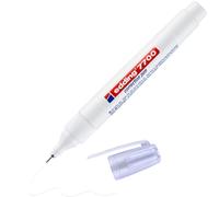 edding Rotulador corrector 7700 – Punta metálica 1-2 mm – Blanco – 1 unidad – Opaco, secado rápido