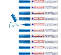 EDDING 780 Marcador de Tinta Opaca Permanente Cónico Azul (Set de 10)
