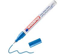 edding Marcador permanente 780 – punta extrafina 0,8 mm, tinta opaca brillante – Azul 1 ud