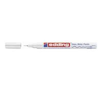edding Marcador 780 – tinta opaca brillante, punta extrafina 0,8 mm – Blanco