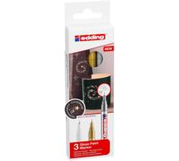 Edding 780 marcador de tinta opaca brillante - blanco, oro, plata (met