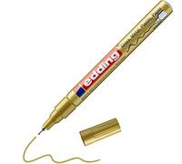 Edding Rotulador 780 – Punta extrafina 0,8 mm Oro – Tinta opaca brillante permanente – 1 unidad