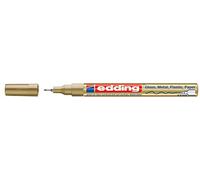 Edding Rotulador 780 – Punta extrafina 0,8 mm Oro – Tinta opaca brillante permanente – 1 unidad