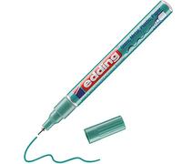 edding 780 marcador de tinta opaca brillante - verde metálico - 1 rotulador - punta extrafina 0,8 mm - para vidrio, piedras, madera, plástico, papel - color permanente