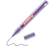 edding 780 marcador de tinta opaca brillante - violeta metálico - 1 rotulador - punta extrafina 0,8 mm - para vidrio, piedras, madera, plástico, papel - color permanente