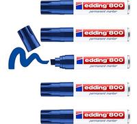 Rotulador edding marcador permanente 800 azul -punta biselada 12 mm