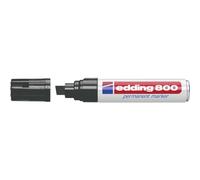 Edding Rotuladores permanentes 800 – punta ancha 4-12 mm – Lote 6 negro