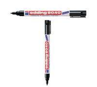 edding 8040 - Marcador para ropa (2 unidades), color negro