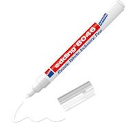 edding 8046 Ready White Industry Pen Marcador permanente opaco, resistente al agua, opaco, 1,0-3,0 mm de grosor de trazo Marcador para escritura a mano