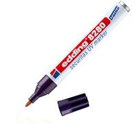edding 8280 marcador securitas UV - incoloro - x1 - punta redondeada 1,5-3 mm - luminoso negro - marcas ocultas en casi cualquier material - seguridad, tinta invisible, rotulador mágico, geocaching