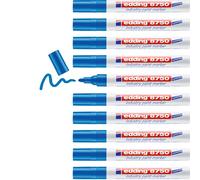 Edding 8750-10 Marcadores de Tinta Opaca Industrial - Punta Redonda 2-4 mm - Azul
