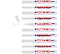 Edding 8750-10 Marcadores de Tinta Opaca Industrial - Punta Redonda 2-4 mm - Blanco