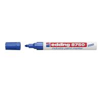 Edding Rotuladores de pintura 8750 – industrial, punta redonda 2-4 mm, 3 unidades, azul