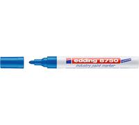 EDDING 8750 Marcador Permanente Industrial Tinta Opaca Azul Punta Redonda (Set de 10)