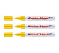 edding Rotuladores para pintura especial EDDING 8750 – Lote de 5 – Punta 2–4 mm – Amarillo