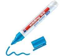 Edding e-95 4-95010 - Rotulador para vidrio (1,5 mm, 3 mm, 1 unidad), color azul claro
