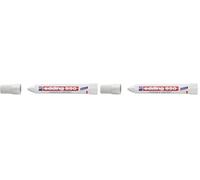 Edding 950 marcador industrial - blanco - 1 rotulador - punta redonda de 10 mm - marcador para escribir sobre metal, piedras, madera - superficies rugosas o húmedas - permanente, impermeable