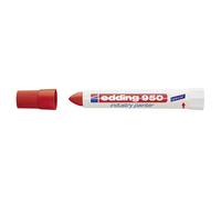 EDDING Rotuladores especiales 950 – punta extragrande 10 mm – rojo, lote de 3