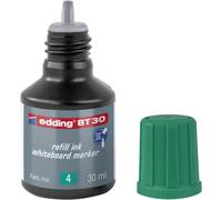 edding BT 30 tinta de recarga para marcador de pizarra blanca - verde - 30 ml - con sistema capilar, ideal para una recarga limpia y fácil de casi cualquier marcador de pizarra blanca edding