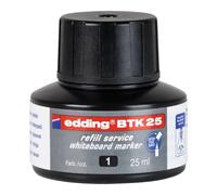 Tinta rotulador edding pizarra blanca btk-25 color negro frasco de 25 ml