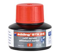 Tinta rotulador edding pizarra blanca btk-25 color rojo frasco de 25 ml