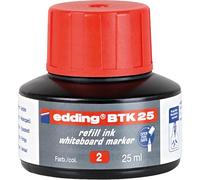 edding Tinta de recarga para rotulador de pizarra blanca BTK-25 dosificador por goteo Rojo 25 ml