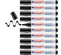 Edding e-1455 - Pack de 10 rotuladores permanentes caligraficos, trazo de 1-5 mm, color negro