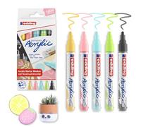 edding Rotuladores acrílicos 5100, caja x5, colores pastel