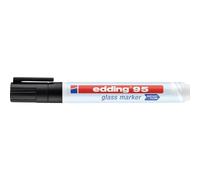 Edding Rotulador 95 para cristal – Punta redonda 1,5–3 mm – Negro
