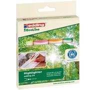 Edding ecoline 24 marcador 4 pieza(s) punta de cincel/fina azul, verde