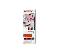 Edding 1200-5 rotuladores de color - negro, azul oscuro, rojo, verde a