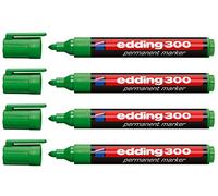 Rotulador edding marcador permanente 300 verde punta redonda 1,5-3 mm