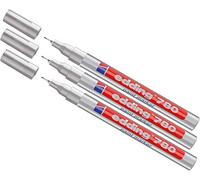 edding Marcador de pintura 780, 0,8 mm (3 × plateado)