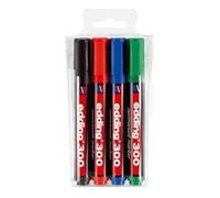 Edding-marqueur permanent edding 300 vE = 4 couleurs