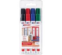 Edding marqueur permanent edding 3000 vE = 4 couleurs