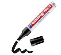 edding Rotulador permanente Nº 1 Punta biselada 1-5 mm Negro